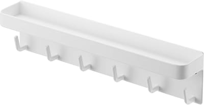 TOVBMUP Sleutel organizer - Sleutelhouder voor Sleutels - 6 Haken - Key organizer - Sleutelhouder muur - Zelfklevend - Sleuteltasje - Wit