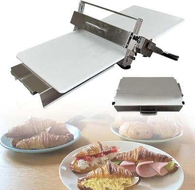 Handmatige Deeg Sheeter - Deeg Laminator - Bakken Thuis - Verstelbare Dikte - 0-27mm - Zilver