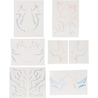 Autocollants Maquillage KPop, Tatouages Temporaires Résistants à la Transpiration, Autocollants par Transfert d'Eau pour Cosplay, Festivals, Événements Musicaux, Fêtes et Usage Quotidien