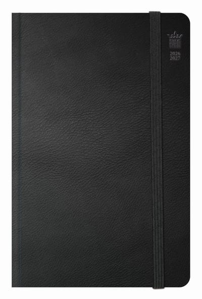 Ryam | Studie Agenda Luxe soft cover | 2026/2027 | Genaaid gebonden | A5 | 18 mnd | Zwart