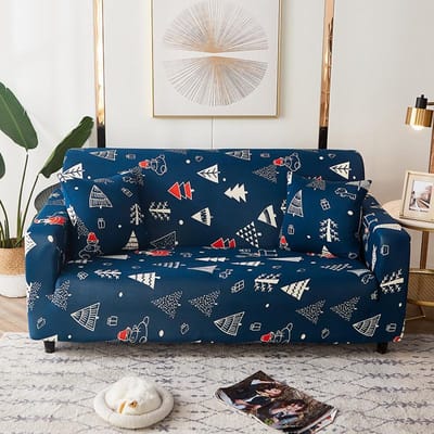 Housses élastiques géométriques pour salon, housse de canapé d'angle sectionnel moderne, housse de canapé, protection de chaise, 1/2/3/4 places S ( AF-90-140cm)1pc black