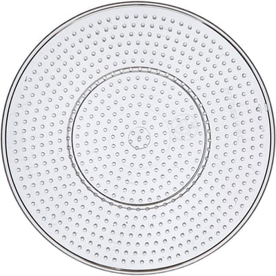 Onderplaat, grote cirkel, d 15 cm, medium, helder, 1 stuk
