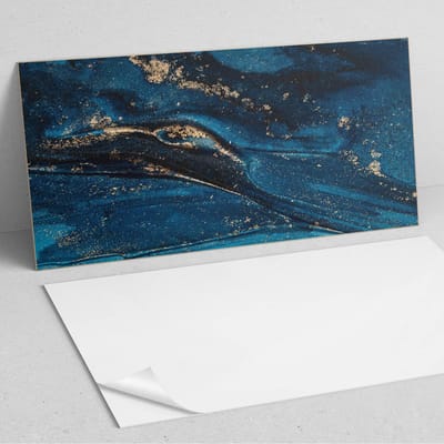 Coloray Wandpanelen Zelfklevend - Abstract patroon met golven PVC Wandpaneel - 100 cm x 50 cm - Marine Wandbekleding Zelfklevend - 1 stuk - Texturen Wandpanelen Zelfklevend - Wandbord Keuken - Wandpaneel Badkamer