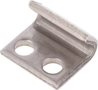 Haakplaat - 14mm - 60 graden hoek - RVS