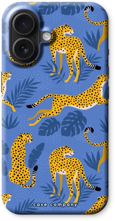 Case Company® - Hoesje geschikt voor iPhone 16 hoesje - Luipaard - Tough Case - Maximale Bescherming alle Kanten en Schermrand