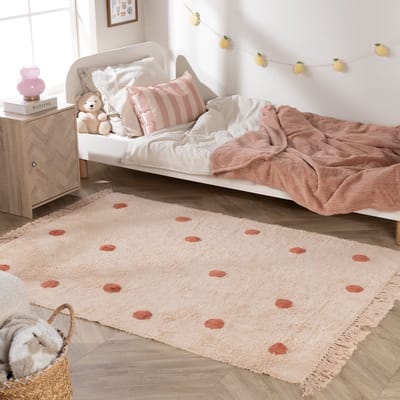 Little Olly Vloerkleed Kinderkamer - Lou Dots Terracotta - 120x170cm