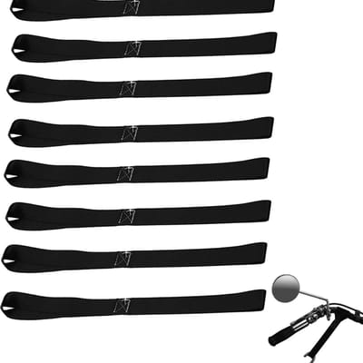 Zachte lussen spanbanden - 8 stuks van 46 cm lang - voor veilig slepen motorfietsdirtbike - ATV en UTV