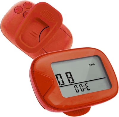 Stappenteller - Afstandsmeter - Gezond Leven - 7 Dagen Geheugen - 57 x 17 mm - Rood
