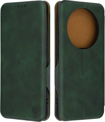 Hoesje geschikt voor Realme 12 Pro/12 Pro Plus - Techsuit Safe+ Book Wallet Case - Donkergroen