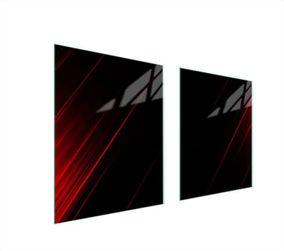 TMK ArtDeko - Beschermplaat Glas - 85x52 cm - Zwart - Veelzijdig Gebruik
