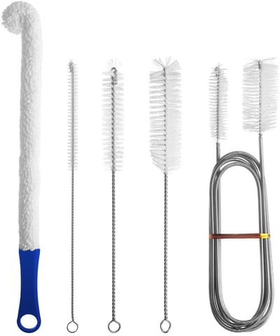 Dailygoods- Reinigingsset - Premium Pijpenreinigingsborstel - Diverse Borstelkopvormen - Sterk en Duurzaam Materiaal - Sterk Reinigingsvermogen - Gemakkelijk te Drogen - Schoonmaakborstel