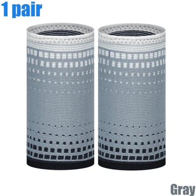 2 Stuks Polsband Nylon Gebreid Licht, Elastisch, Ademend Heren Dames voor Zweet, Sport, Oefening, Training, Gym