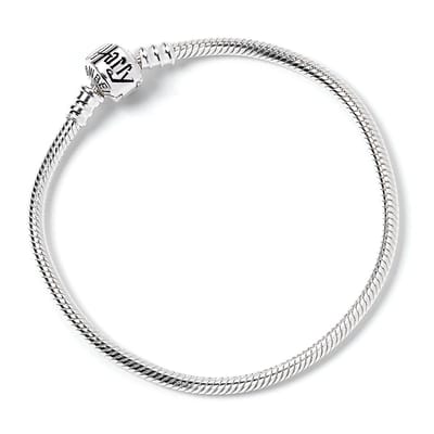The Carat Shop - Harry Potter Zilveren Bedel Armband Maat Medium - Zonder Bedels