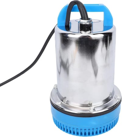 Dompelpomp RVS - Waterpomp - Tuin en vijver - 180W Koperen Motor - 8m Hefhoogte - Zilverkleurig
