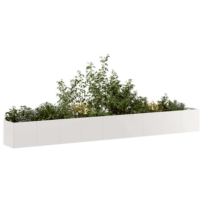 vidaXL - Plantenbak - 360x40x40 - cm - roestvrij - staal