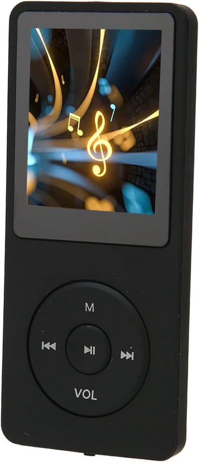 Draagbare Muziekspeler - MP3 Speler - Reizen en Sporten - 30 Uur Afspeeltijd - 8 GB Opslag - Zwart