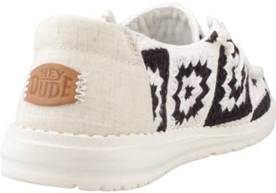 HEYDUDE - Wendy Cottage Crochet Dames Instappers Black/Multi - Maat 37