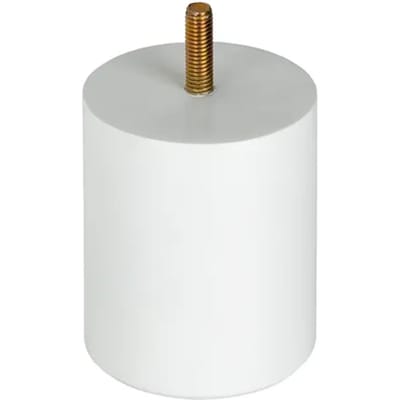 Duraline Meubelpoot Rond Hout Wit Ø6,4x8cm Beuken Fsc
