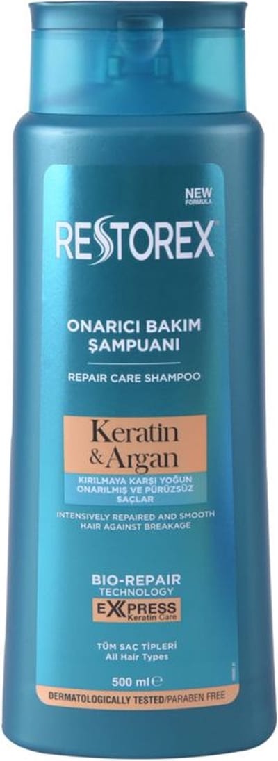 RESTOREX Keratine & Argan Shampoo 500ml Bio shampoo- Herbal shampoo - haarverzorging