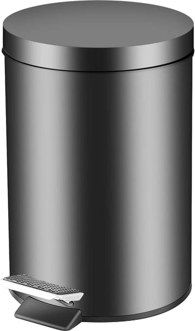 Ronde RVS Pedaalemmer 3 Liter met Binnenemmer voor Badkamer of Keuken