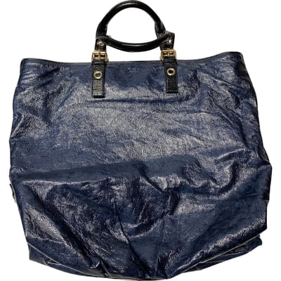 Stella McCartney Schoudertas met Portemonnee in Blauw Faux Leer