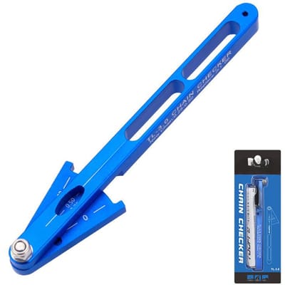 Outils d'indicateur d'usure de chaîne de vélo Vérificateur de chaîne Outils de chaîne de vélo de route de montagne en alliage d'aluminium Outils de réparation de cyclisme