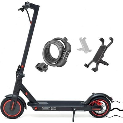 T4 PRO - Trottinette électrique pliable - 8,5 pouces - Moteur 350W - Batterie 36V 10,4Ah - Autonomie max 30km/h - Bluetooth - Noir