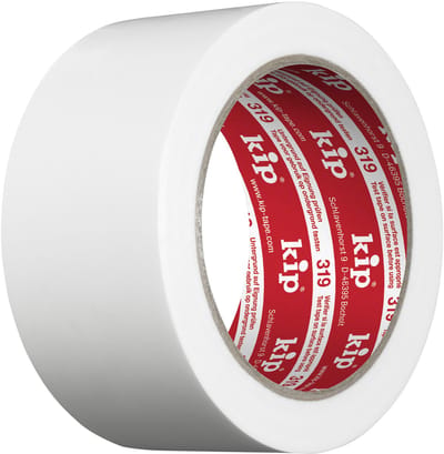 Kip - PE-Beschermband - Wit - 50mmx33m - Zeer elastische afplaktape voor stuc- en pleisterwerk binnen en buiten - Vormstabiel en ongevoelig voor water en zuren - Ideaal voor kunststof ondergronden - Temperatuurbestendig -40°C tot 60°C