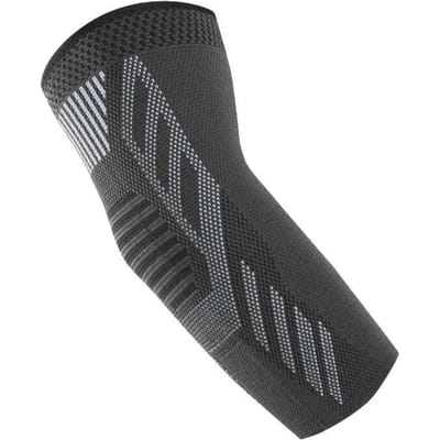 1 Stuks Elastische Elleboogbrace Gebreide Compressiehoes Voor Tendinitis Pijnverlichting Ondersteuning Armbeschermer XL gray