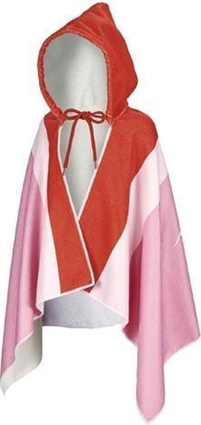 Beco Handdoek Met Capuchon Sealife Meisjes Roze/rood