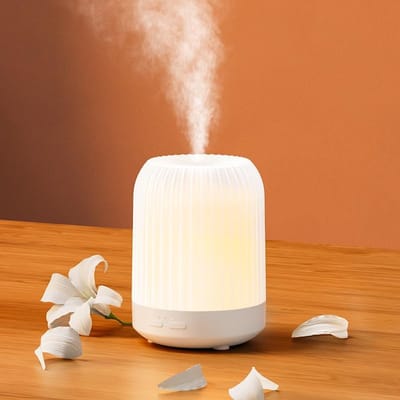 Ultrasone Aromadiffuser 250 ml Met 7 Kleuren Led Verlichting En Luchtbevochtiger, Automatische Uitschakeling Met Timer Voor Etherische Oliën, Stille Geurverspreider Voor Slaapkamer, Woonkamer En Yoga