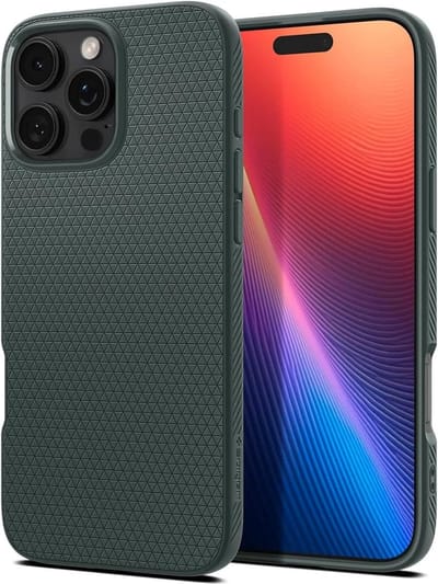Spigen Geschikt voor Apple iPhone 16 Pro Max - Liquid Air - Back Cover Hoesje - Groen