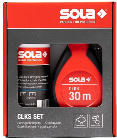 Sola CLKS Set Slaglijnmolen 30 meter met slaglijnpoeder Blauw – 66114143