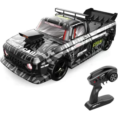 Afstandsbediening driftauto, 1:12 4WD Oplaadbare Elektrische Speelgoedauto 30KM/H Hoge Snelheid Racewagen 1 Battery zwart