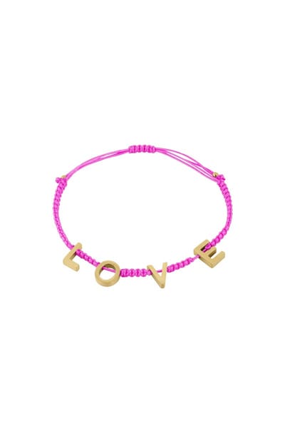 YWG - LOVE Armband - Fuchsia - One size