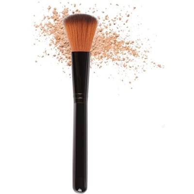 Zwarte Make-up Kwast Los Poeder Cosmetisch Foundation Poeder Blusher Enkele Kwast Make-up Tool beige
