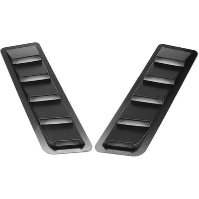 Panneau de ventilation d'admission d'air pour capot de voiture, accessoire de garniture de couvercle de ventilation de refroidissement ABS pour moteur, noir brillant noir