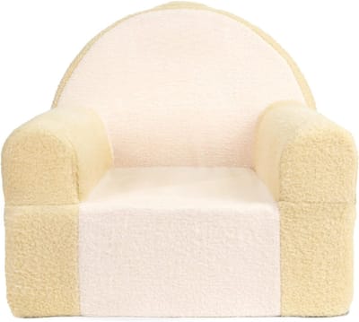 DnA® Kindersofa - Kinderzetel - Kinderbank - Zitzak - Kinder Zitzak - Beige - 50cm x 44cm x 47cm