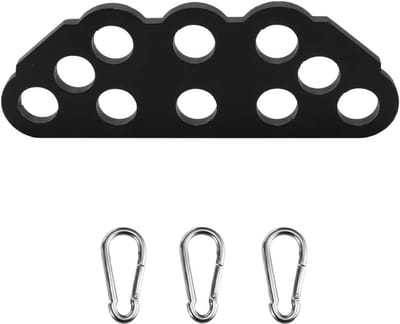 Kabel Machine Accessoire - Pulley Systeem Bevestiging - Kracht Training - Multi-Gaats Structuur - 2.2 x 6 inch - Zwart
