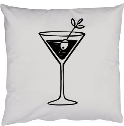 Sierkussens - Kussentjes Woonkamer - 50x50 cm - Cocktail - Glas - Olijf - Minimalistisch