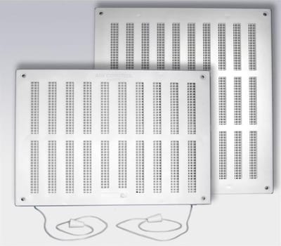 AIR CONTROL schuifrooster afsluitbaar met vliegengaas 250x300mm kunststof - wit (20201077)