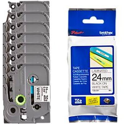 Brother voordeelset 24 mm lint beletteringssystemen TZe-251, 6 + 1 GRATIS