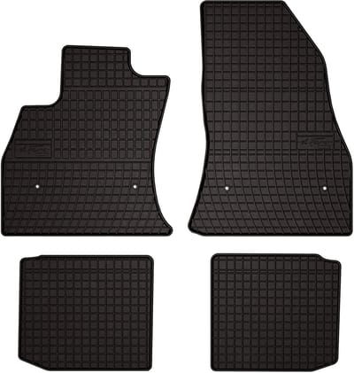 Wielganizator SolidPRO Serie - Rubber Auto Vloermatten - Fiat 500L Minivan - Zwarte Bescherming - Perfecte Pasvorm