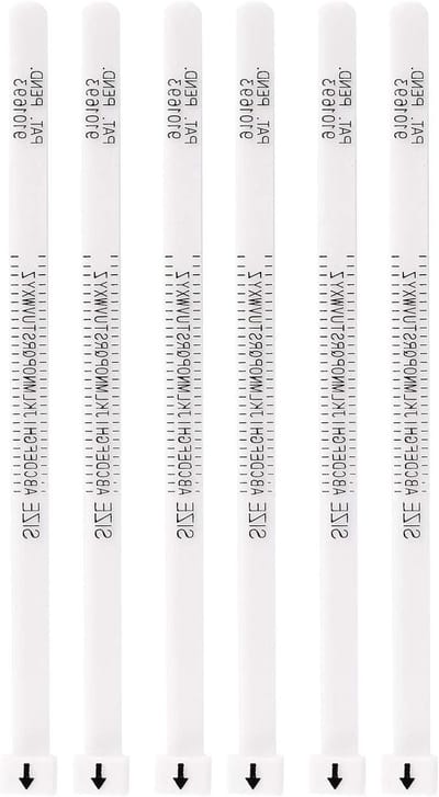Ringmaatmeter Set - Sieraden Hulpmiddel - Ring Maat Bepalen - Nauwkeurige Meting - 6 Stuks - Transparant