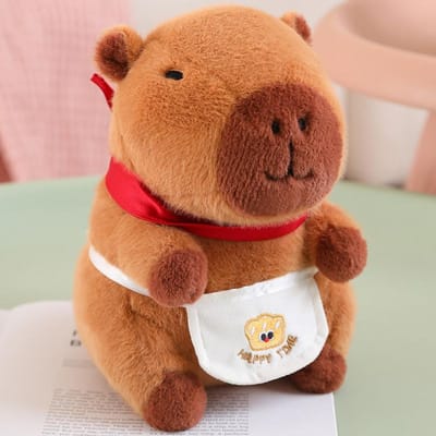 25-45cm Cartoon Brood Capybara Pluche Speelgoed Chips Rugzak Capibara Cosplay Kok Capibara Speelgoed voor Verjaardagscadeaus 25cm