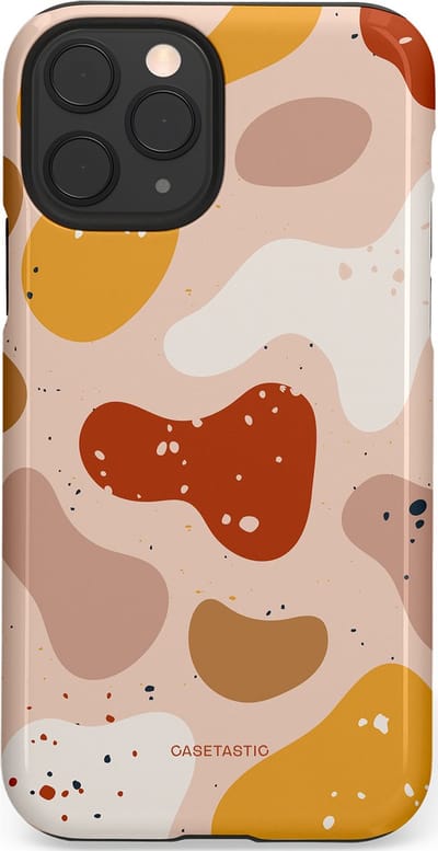 Casetastic Hoesje Geschikt voor Apple iPhone 11 Pro - Stijlvolle Beschermende Duo-layer Case - Terrazzoque