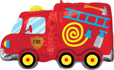 Folieballon Brandweerauto 76x45 cm