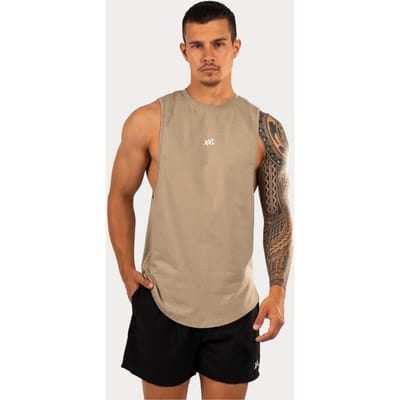 XXL Sportswear Qualifier Tank Top - Green Taupe Groen M