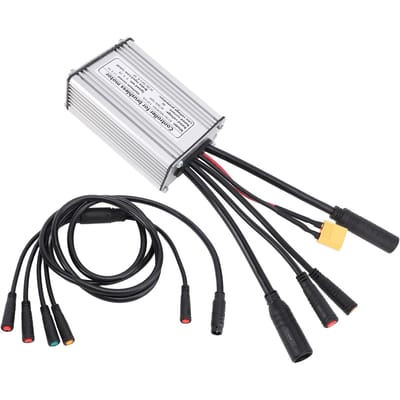 Contrôleur de VTT avec connecteur étanche Fil de lumière Contrôleur à onde sinusoïdale pour moteur 36V 48V 350W white