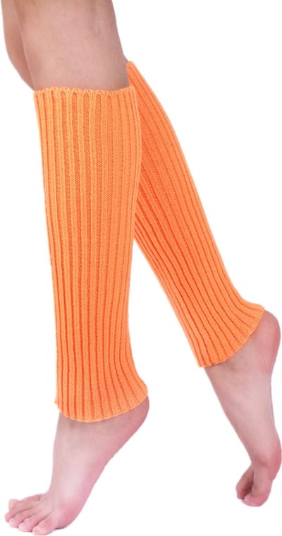 Nivard Beenwarmers - Dames - Overknee - Ballet - Wol - Kniekousen - Leg Warmers - Warm - Party - Oranje